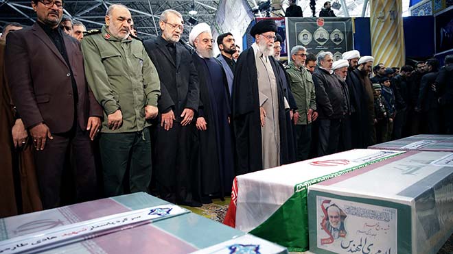 تشييع سليماني في طهران (فرانس برس)